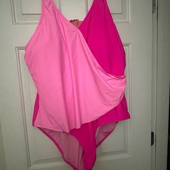 Pink One Piece Swimsuit - Picture 1 of 3